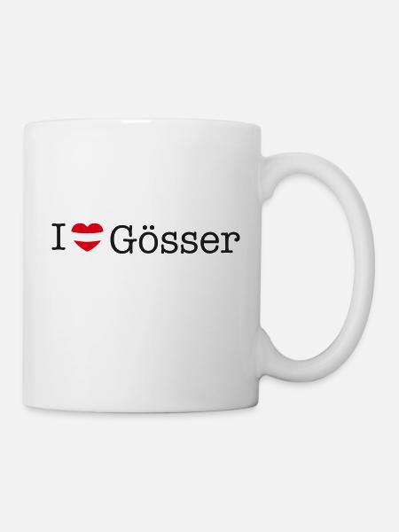 I love Gösser - Tasse - Weiß