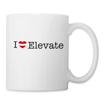 I love Elevate - Tasse - Weiß - Rechts