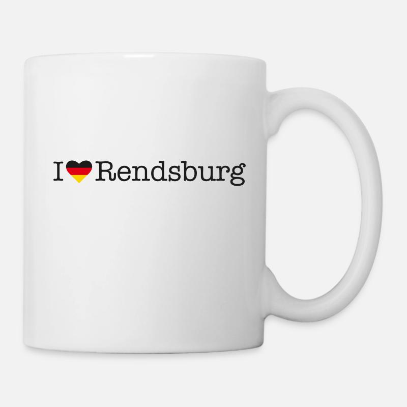 I love Rendsburg - Tasse - Weiß