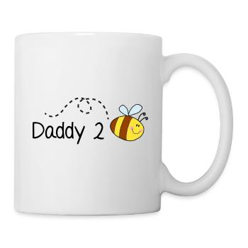 Papa 2 Abeilles - Mug blanc - blanc - Droite