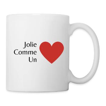 Jolie comme un cœur - Mug blanc - blanc - Droite