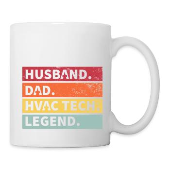 Husband Dad Legend Funny Gift - Mug - white - Right