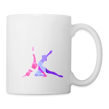 tournoi, yoga, sports, exercices, étirements, gymnastique - Mug blanc - blanc - Droite