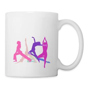 tournamentin, yoga, sports, exercises, dance, gymnastics - Mug - white - Right