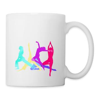 tournamentin, yoga, sports, exercises, dance, gymnastics - Mug - white - Right
