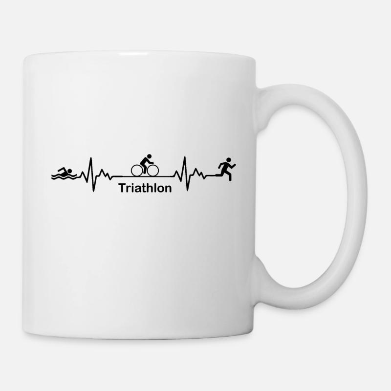 Triathlon Natation Bike Run - Mug blanc - blanc