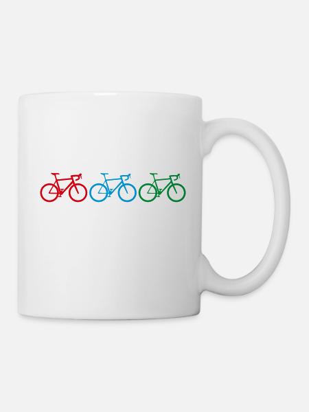 Colorful Roadbikes - Tasse - Weiß