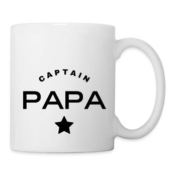 captain papa - Mug blanc - blanc - Droite