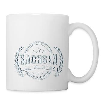 Meine Heimat ist Sachsen - Tasse - Weiß - Rechts
