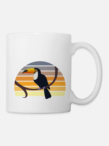 Exotischer Vogeltukan - Tasse - Weiß