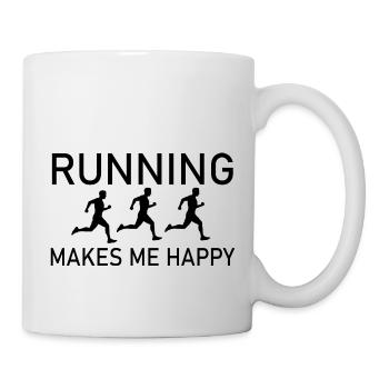 Marathon Running Run jogging - Mug - white - Right