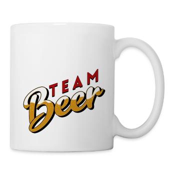 beer team drunk work colleagues drink in the evening - Mug - white - Right