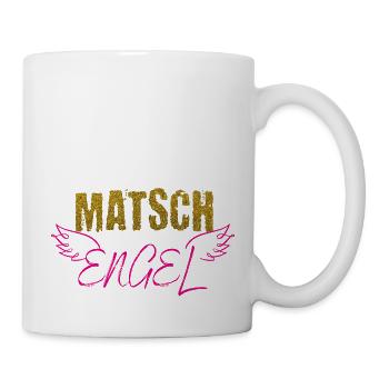 Muddy run shirt mud Matsch Engel Lauf Team Motto - Tasse - Weiß - Rechts