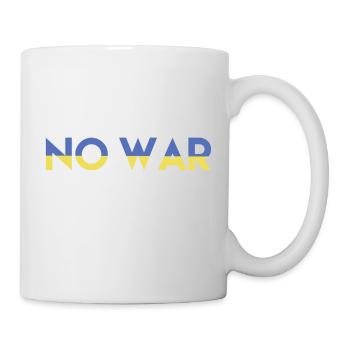 NO WAR Frieden für die Ukraine - Tasse - Weiß - Rechts