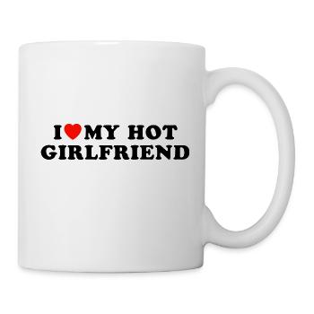 i love my hot girlfriend - Mug - white - Right