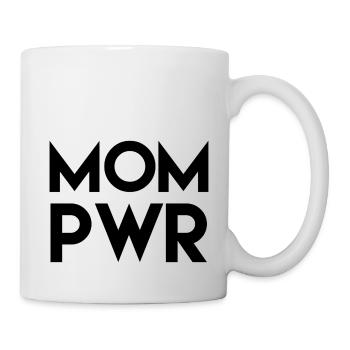 MOM PWR Mama Power Mother's Day Best Mom - Mug - white - Right
