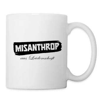Misanthrop aus Leidenschaft - Tasse - Weiß - Rechts