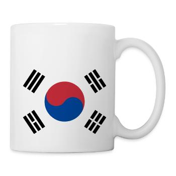 Drapeau Corée du sud / South Korean flag - Mug blanc - blanc - Droite