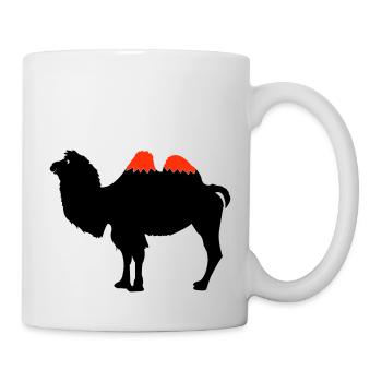 Kamel Silhouette - Tasse - Weiß - Rechts