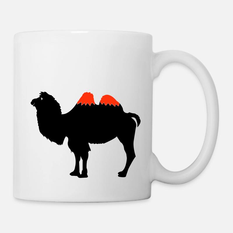 Silhouette de chameau - Mug blanc - blanc
