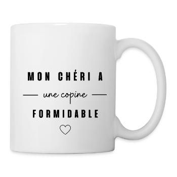 Mon chéri a une copine formidable - Mug blanc - blanc - Droite