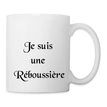 Réboussière noir - Mug blanc - blanc - Droite