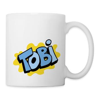Grafitti Nom Tobi - Mug blanc - blanc - Droite