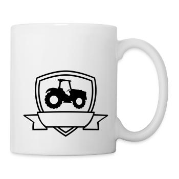 Tracteur Banner Shield - Mug blanc - blanc - Droite