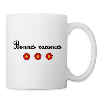 VACANCES. VIVE LES VACANCES. VACANCES. MAÎTRESSE - Mug blanc - blanc - Droite