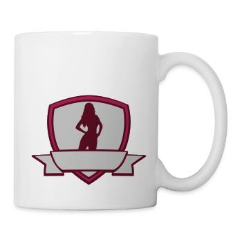 Coat of arms Hot Girl - Mug - white - Right