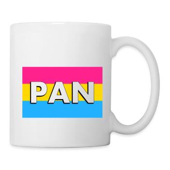 Pan Flag Pansexuelle Pan Flag Pansexualität Stolz - Tasse - Weiß - Rechts