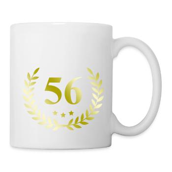 56 Couronne numérique - Mug blanc - blanc - Droite