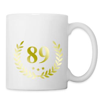 89 Couronne numérique - Mug blanc - blanc - Droite