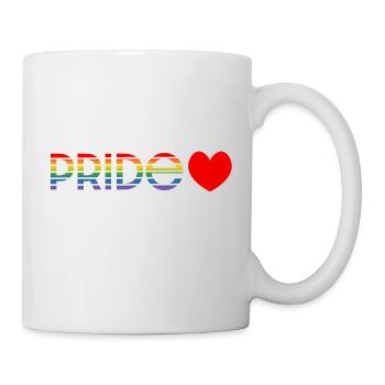 Pride rainbow love LGBT lgbtqi queer - Mug - white - Right