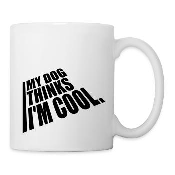 Dog thinks in the cool - Mug - white - Right