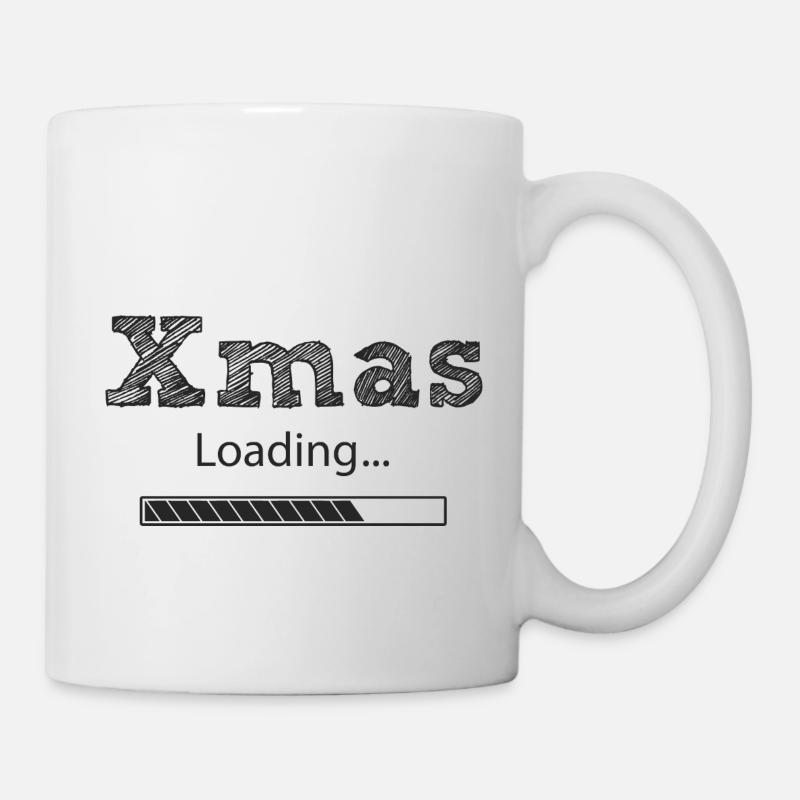 xmas loading - Tasse - Weiß