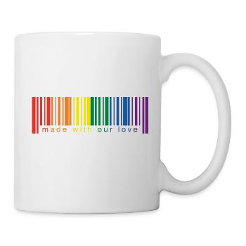 Code-Barres lgbt - Mug blanc - blanc - Droite
