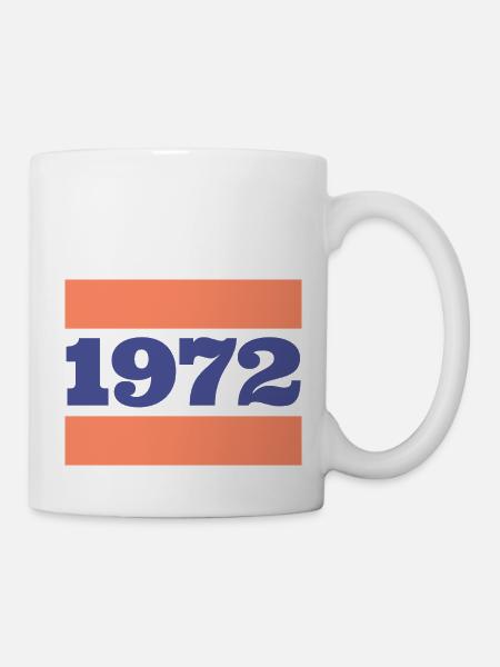 Retro Design 1972 - Tasse - Weiß