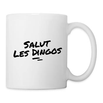 salut les dingos - Mug blanc - blanc - Droite