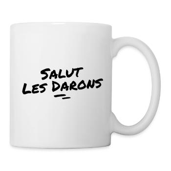 salut les darons - Mug blanc - blanc - Droite