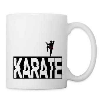 Karate - Tasse - Weiß - Rechts