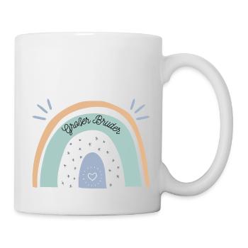 Großer Bruder Regenbogen - Tasse - Weiß - Rechts