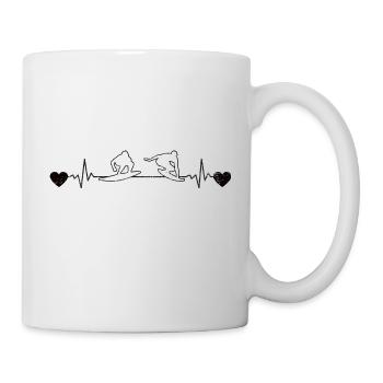 Surfer surf surf surfboard surf instructor - Mug - white - Right