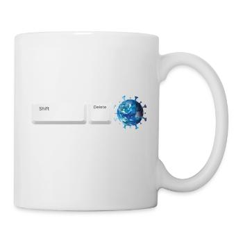 Shift Delete Covid Forever - Mug - white - Right