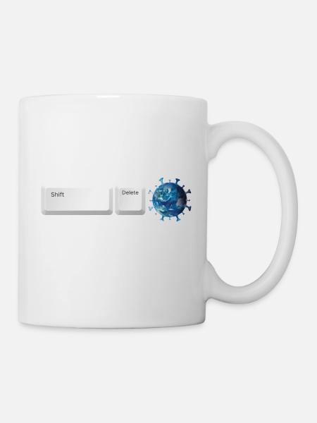 Shift Delete Covid Forever - Mug - white