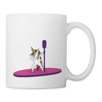 Einhorn Stand Up Paddle - Tasse - Weiß - Rechts
