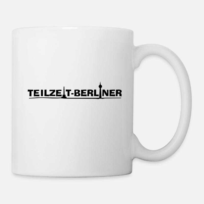 Teilzeit-Berliner - Tasse - Weiß