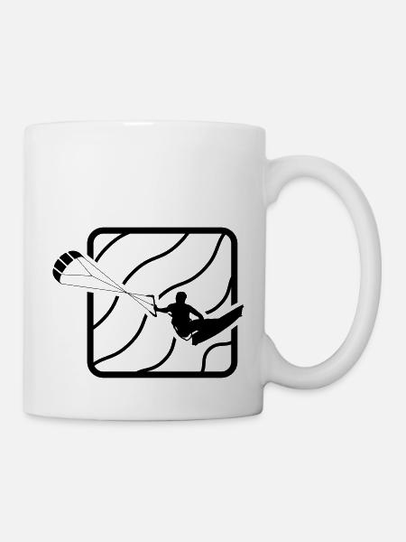 Saut de Kite Surf - Mug blanc - blanc