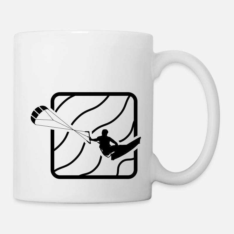 Saut de Kite Surf - Mug blanc - blanc