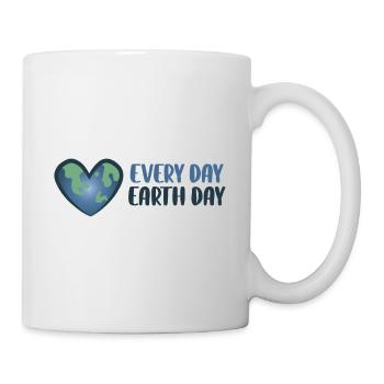 Tous les jours - Jour de la Terre - Mug blanc - blanc - Droite
